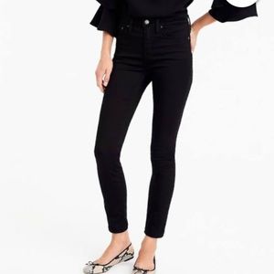 J.CREW 9” High Rise Stretchy Toothpick Jeans